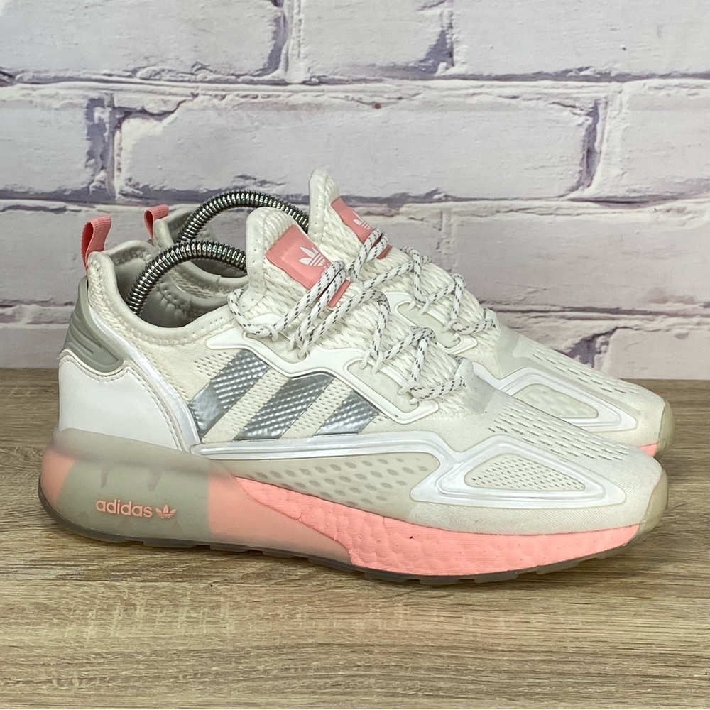 Adidas ZX 2K Boost White Glow Pink Sneakers